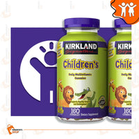 Kirkland Signature Children's Multivitamin, 160 Gummies per Bottle, Vitamins for Kids (Pack of 2)