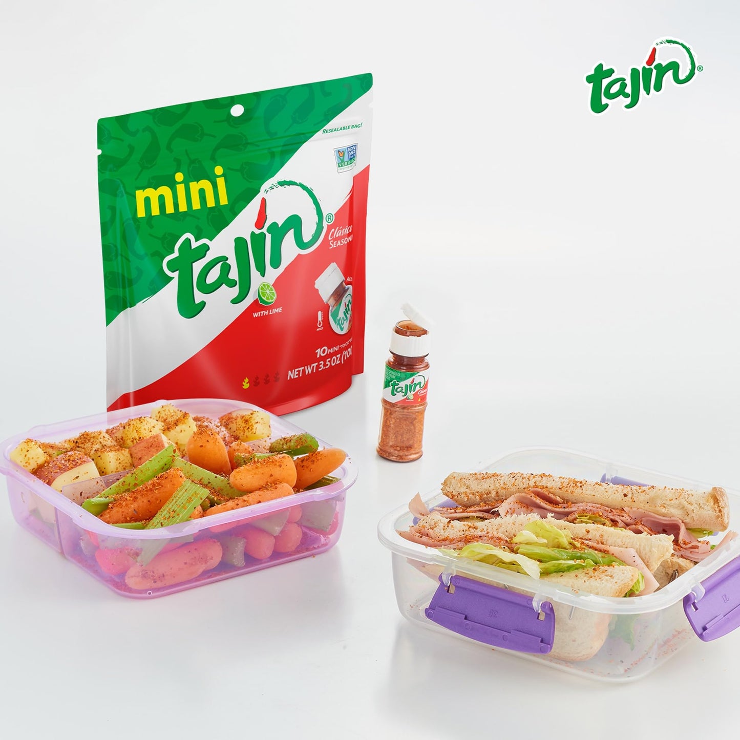 Tajin Clásico Seasoning Mini Pouch 0.35 oz (Pack of 2)