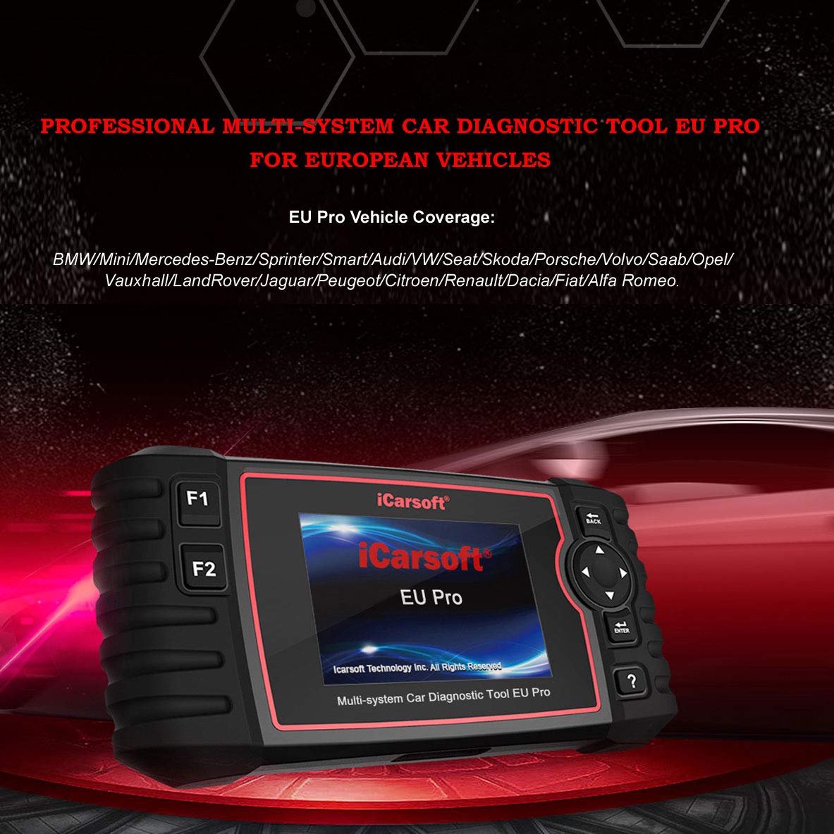 iCarsoft OBD II Diagnostic Tool EU Pro