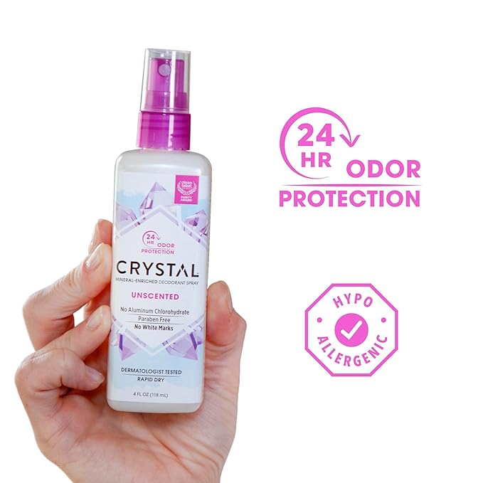 Crystal Body Deodorant Spray-4 fl oz