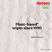 Huggies Natural Care Sensitive Baby Wipes, Unscented, Hypoallergenic, 6 Flip-Top Packs (288 Wipes Total)