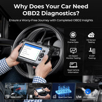 TOPDON AD500 OBD2 Scanner Car Code Reader Scan Tool, Engine ABS SRS Transmission Diagnostics Tool, Oil/Throttle/SAS/TPMS/BMS/EPB Reset Car Scanner, Free Upgrade for DIY