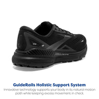 Brooks Men’s Adrenaline GTS 23 Supportive Running Shoe - Black/Black/Ebony - 11 Medium