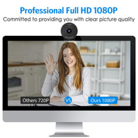 EMEET 1080P Webcam - USB Webcam with Microphone & Physical Privacy Cover, Noise-Canceling Mic, Auto Light Correction, C950 Ultra Compact FHD Web Cam w/ 70°View for Meeting/Online Classes/Zoom/YouTube