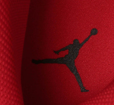 Jordan Nike Air 1 Mid Men's Shoes Black/Fire Red-White Size 10