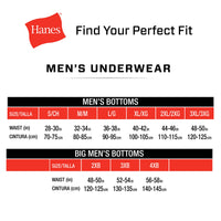 Hanes Men Hanes Boxer Briefs, Cool Dri Moisture-Wicking Underwear, Cotton No-Ride-up for Men, 6 Pack, Black/Grey, Medium
