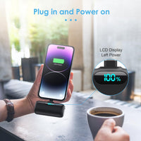 Small Portable Charger for iPhone,Upgraded 5000mAh PD Fast Charging Power Bank,Mini Battery Pack Backup Charger Compatible with iPhone 14/14 Pro Max/13/13 Pro/12 Pro/11/XS/XR/X/8/7/6 etc-Black