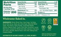 Nature's Bakery Whole Wheat Fig Bars, Apple Cinnamon, Real Fruit, Vegan, Non-GMO, Snack Bar, 1 Box With 12 Twin Packs (12 Twin Packs)