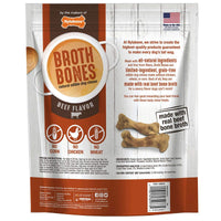 Nylabone Beef Broth Bones Dog Treats (Net 54Count), 2.38 Lb