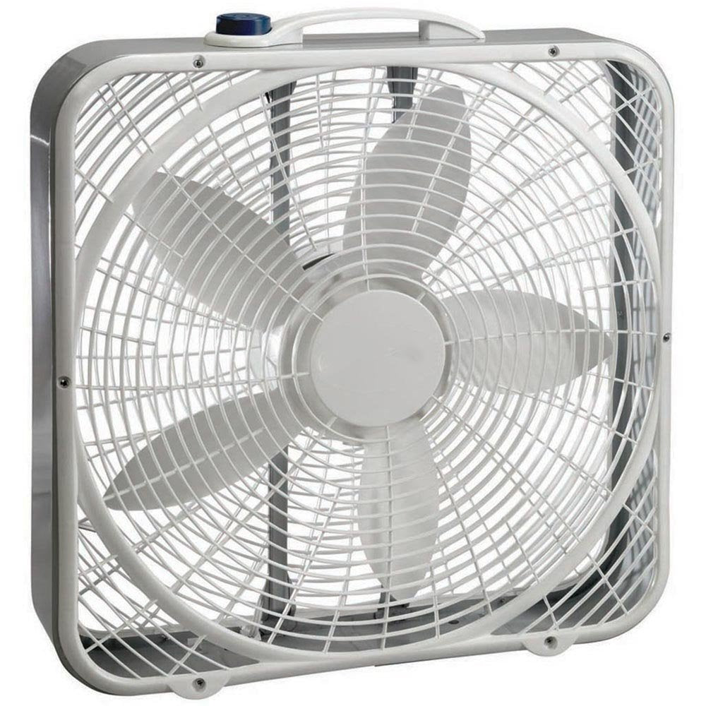 Lasko, White 3733 Box Fan, 3-Speed, Inch, 20"