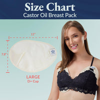 QUEEN OF THE THRONES Castor Oil Pack for Chest (Large) - Heatless, Less-Mess, Reusable - Organic Cotton Flannel, Comfort Fit, Soft Straps & Naturopathic Doctor Designed (Castor Oil Sold Separately)