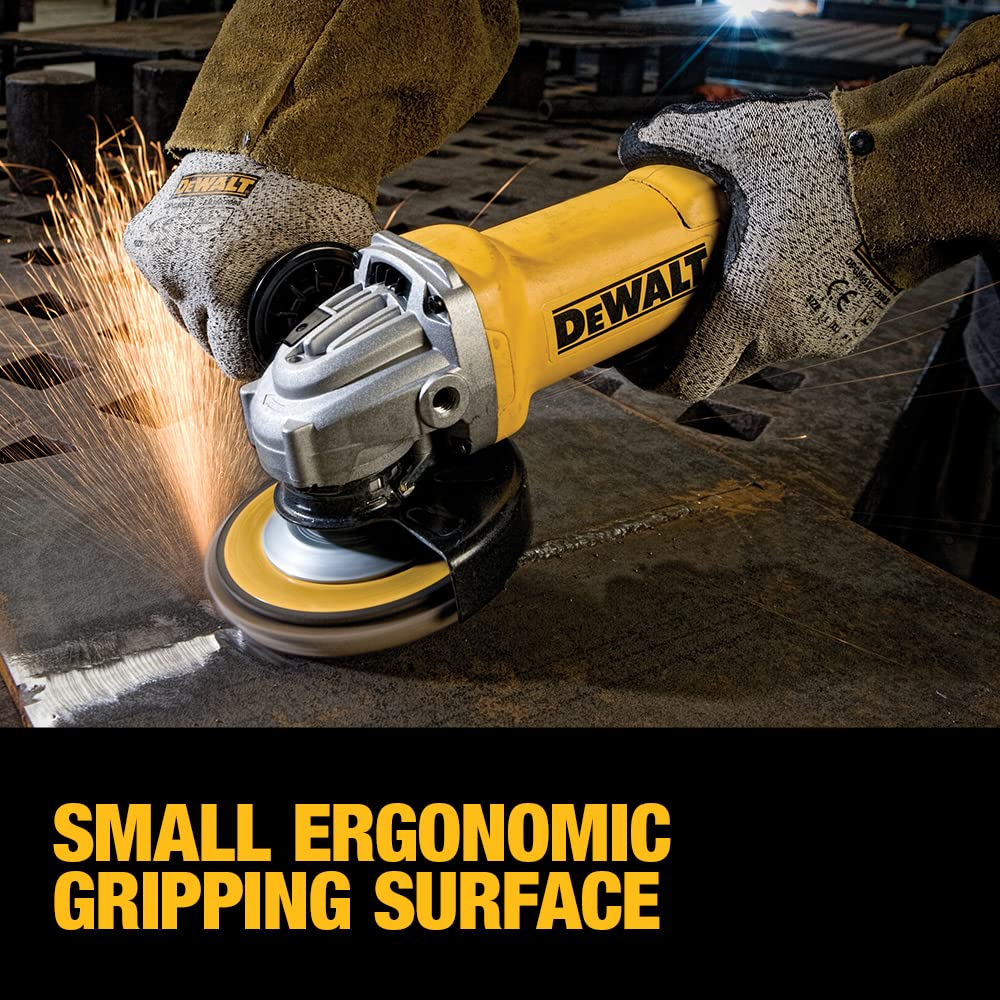 DEWALT Angle Grinder, 4.5 Inch, 11 Amp, With Paddle Switch (DWE402)