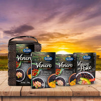 Black Grain Rice, 1.1 lbs (500g), Product of Italy, Riso Scotti, Venere, Premium Quality Whole Grain Rice, Wheat Free, Ancient Whole Wild Grain, (500 g (1.1 lbs),