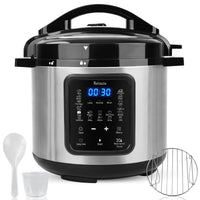 Electric Pressure Cooker: 6 Quart 9-in-1 Multi-Functional Built-in 11 Presets Programs Pressure Pot, Multi Cooker, Slow Cooker, Rice Cooker, Steamer, Sauté, Yogurt Maker, Warmer & Sterilizer