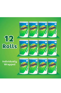 Bounty Select-A-Size White Mega Roll Paper Towels, 117 Sheets, 12 Rolls