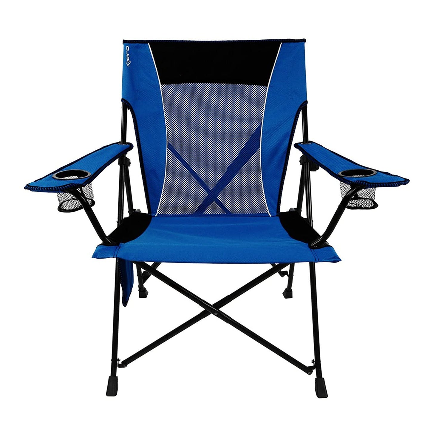 Kijaro Dual Lock Folding Camp Chairs - Versatile for Sports, Outdoors & Lawns - Locks Positions - Maldives Blue