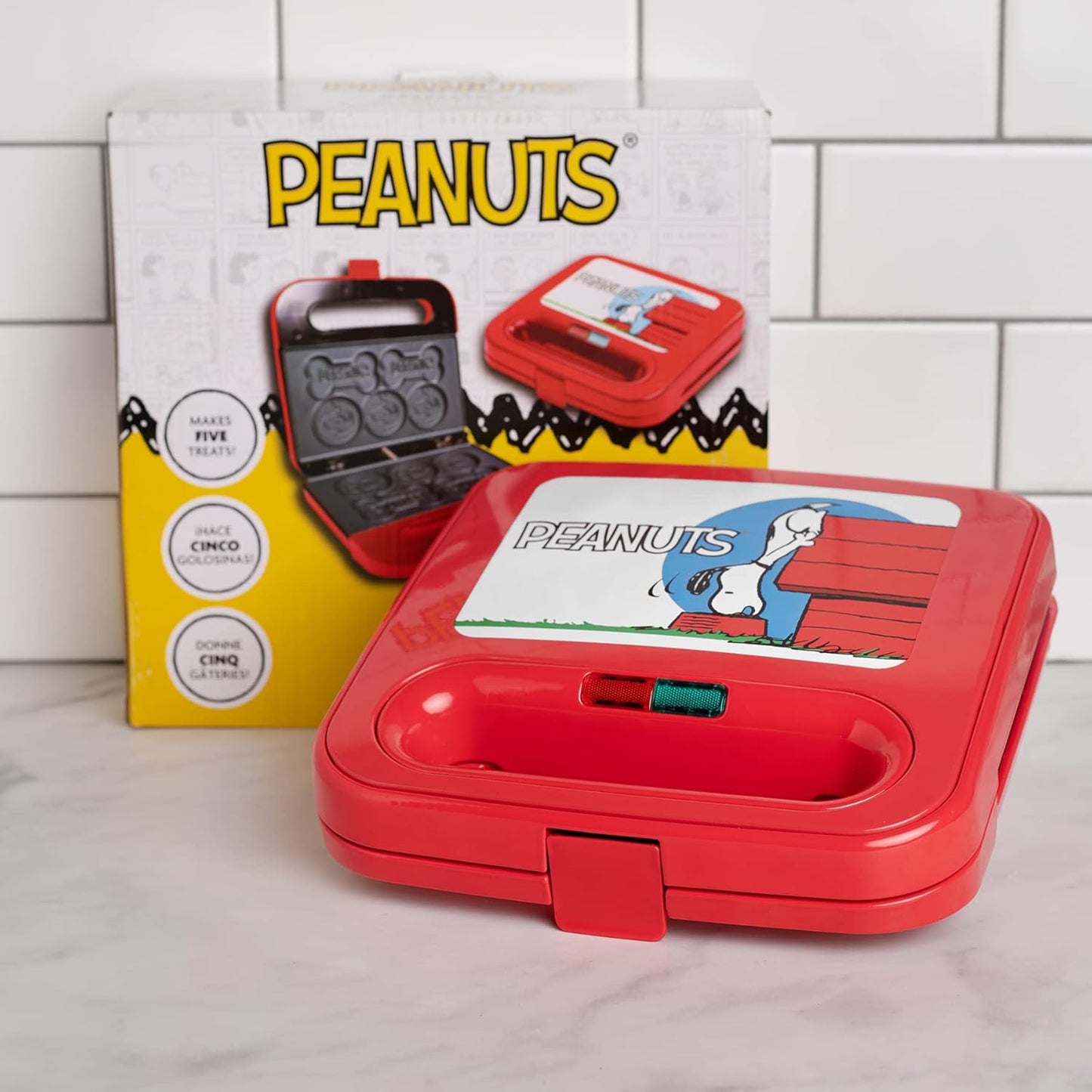 Uncanny Brands Peanuts Snoopy Dog Treat Maker - Pet Appliance