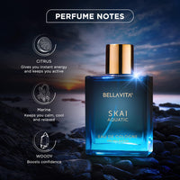 Bella Vita Luxury Skai Aquatic Eau De Cologne (3.48 fl. Oz.) Unisex Perfume for Women & men, Made with Bergamot, Pink Pepper, Long Lasting + Clean & Natural + Cruelty Free Ingredients