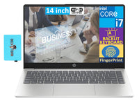 HP Newest 14.0" IPS FHD Business Laptop (10-Core Intel i7-1355U, 64GB RAM, 2TB PCIe SSD, Intel Iris Xe, Backlit KYB, Fingerprint, WiFi 6, Bluetooth 5.3, Win 11 Pro) with Dockztorm Hub