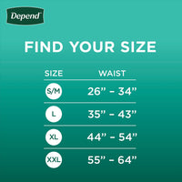 Depend Fresh Protection Adult Incontinence Underwear for Men (Formerly Depend Fit-Flex), Disposable, Maximum, Large, Grey, 72 Count (2 Packs of 36), Packaging May Vary