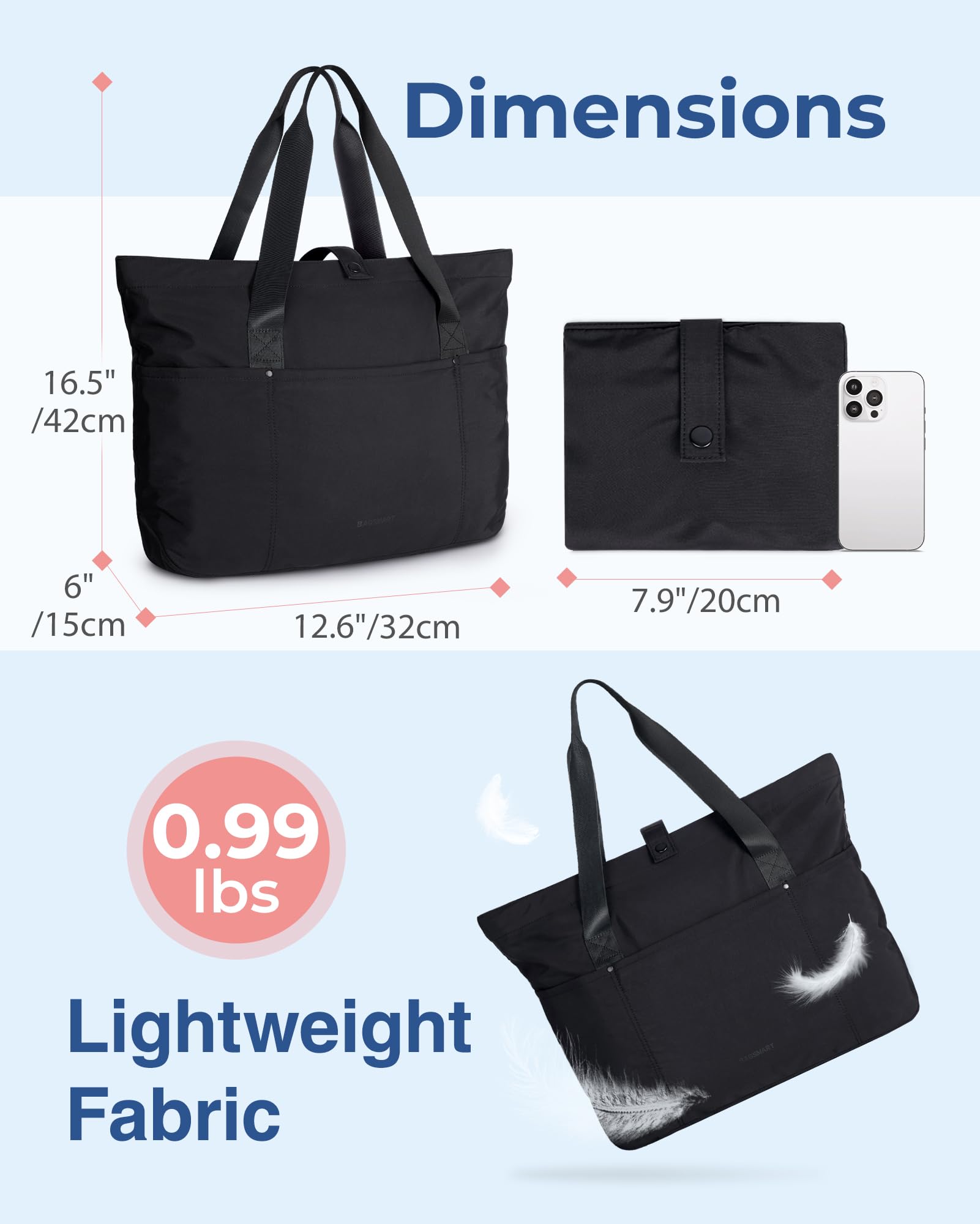 Big Size Tote Bag - Black – LÝFT