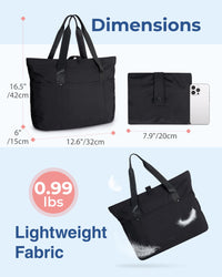 BAGSMART Tote Bag for Women, Foldable Tote Bag With Zipper Large Shoulder Bag Top Handle Handbag for Travel, Work