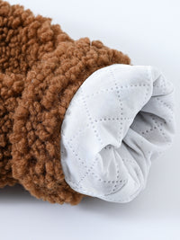 JOMAKE Girls' Winter Coat - Pastel Pink & Ombre Jacket with Button Front Closure, Soft Fleece-Lined Lapel Collar, Non-Stretchy Fabric for Everyday & Formal Events, Long Sleeve Casual Outerwear for School, Travel - Cute Korean