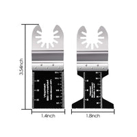 Vtopmart 20 Metal Wood Oscillating Multitool Quick Release Saw Blades Compatible with Fein Multimaster Porter Cable Black & Decker Bosch Craftsman Ridgid Ryobi Makita Milwaukee Rockwell