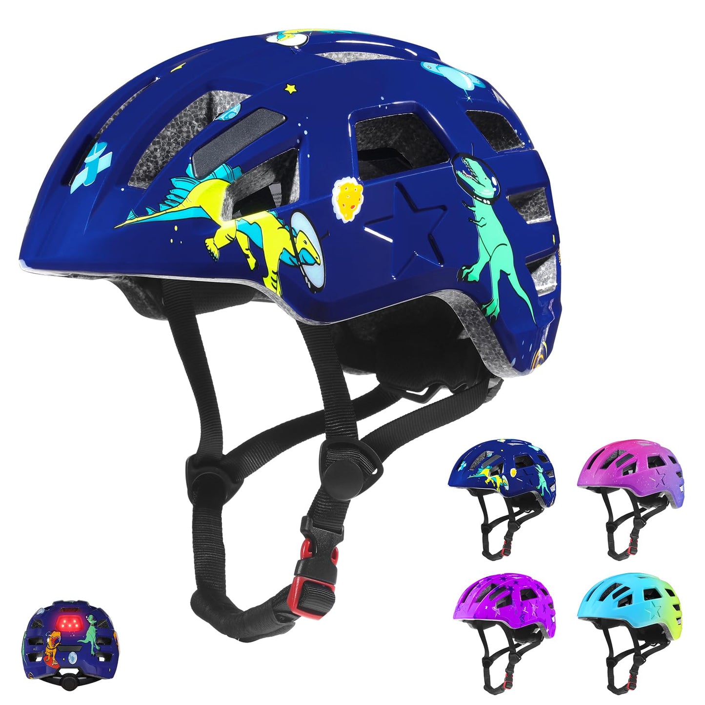 Kids Bike Helmet for Boys and Girls - Zacro Bike Helmets for Kids Ages 5-8-14 Years, Adjustable and Lightweight Bicycle Helmets with Reflective Stickers