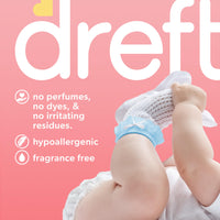 Dreft Free & Gentle Liquid Laundry Detergent, Free of Dyes and Perfumes for Families, Hypoallergenic, 64 loads