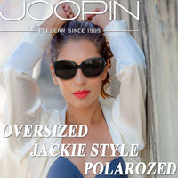 Joopin Oversized Rectangle Sunglasses Trendy Big Black Shades for Women Ladies Large Sun Glasses Polarized UV400 Jackie Shady Rays Sunnies