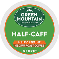 Green Mountain Coffee Roasters Half Caff Keurig Single-Serve K-Cup pods, Medium Roast Coffee, 72 Count (6 Packs of 12)