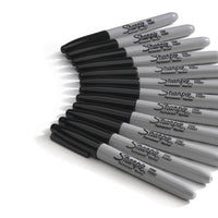 SHARPIE Permanent Markers, Fine Point, Black, 36 Count