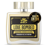 Join Top Shelf Grind Love Bombed - Pheromone Cologne for Men | Bold Attraction & Confidence | Male Perfume Oil Infused | Long-Lasting Pheromones Spray | Made in USA | 100ml