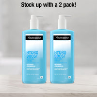 Neutrogena Hydro Boost Body Gel Cream Moisturizer with Hyaluronic Acid, Hydrating Lotion For Sensitive Skin, Fragrance Free, Twin Pack, 2 x 16 oz