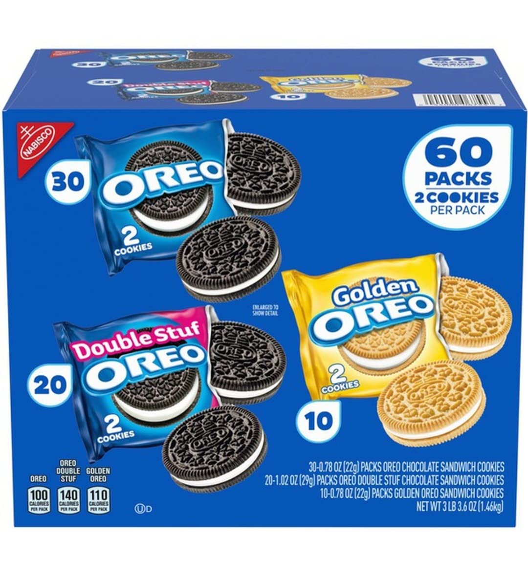 Oreo Variety Pack, 60 count