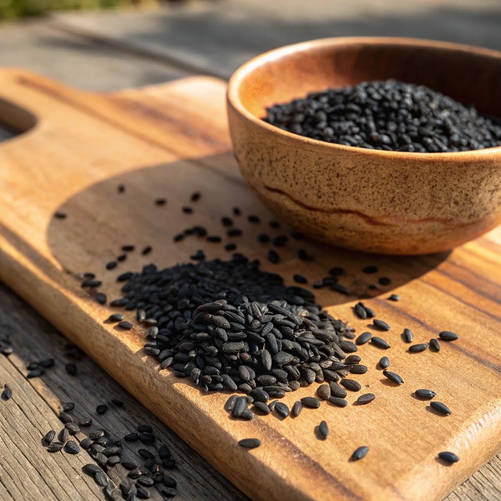 HANDPICK Black Cumin Seed (14oz) Pure Nigella Seeds - No Salt or Preservatives, Non GMO | Indian Black Whole Cumin | Gluten Free, Aromatic & Farm Fresh Kalonji | Resealable Zip Lock Pouch