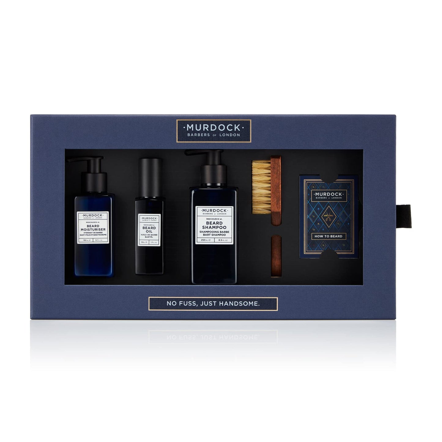 Murdock London Redchurch St. Collection Mens Gift Set | Contains Beard Oil, Shampoo, Moisturiser & Brush