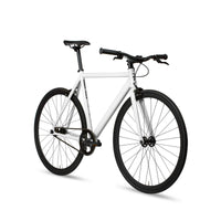 6KU Aluminum Fixed Gear Single-Speed Fixie Urban Track Bike, Crisp White, 49cm/XS