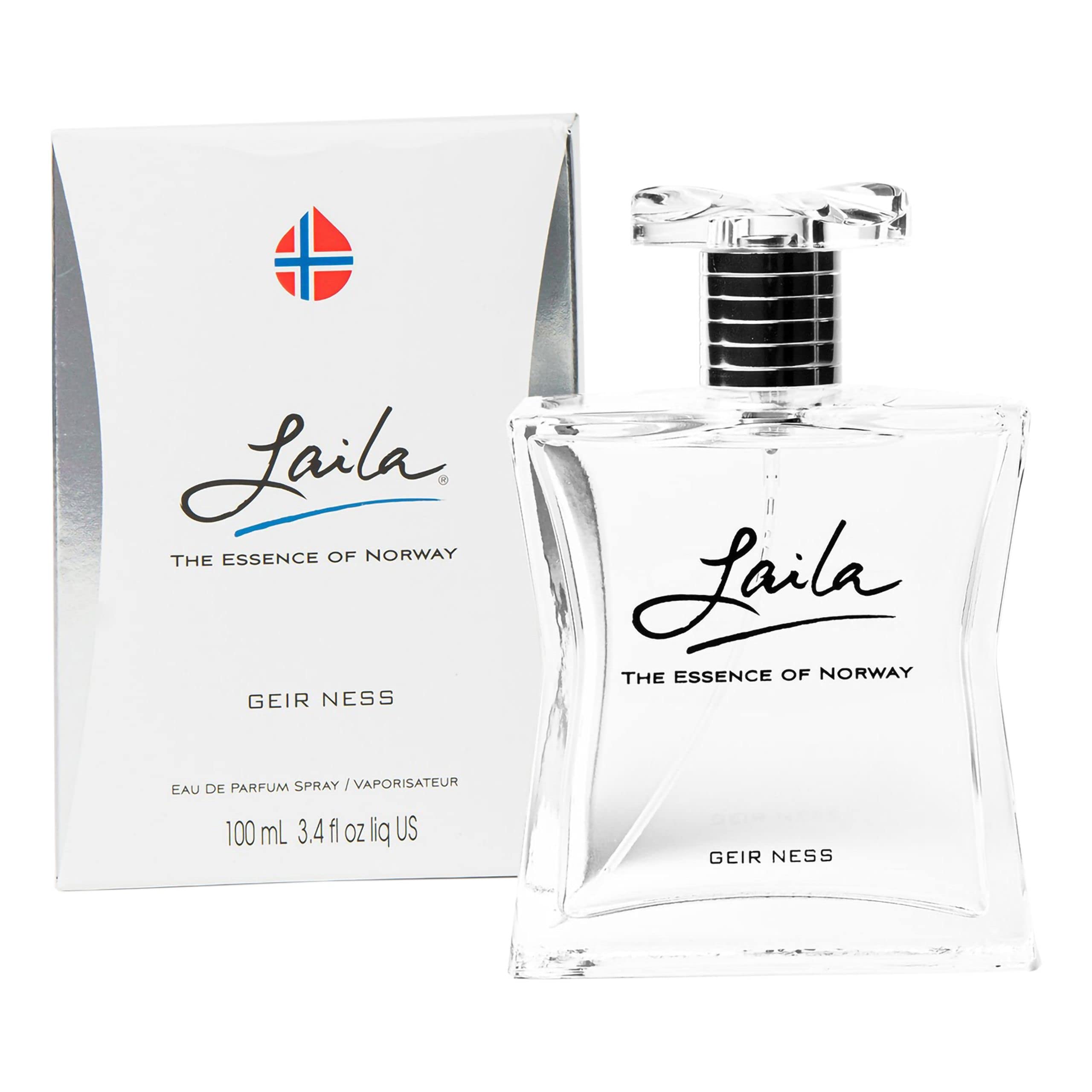 Geir Ness Laila Eau de Parfum Spray - Long Lasting Fresh, Airy and Clean Fragrance for Women - 3.4 oz / 100 ml