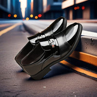 Stylish Men's Dress Shoes - Fashionable PU Upper Slip-On Shoes for Business, Office, Parties, and Weddings - Comfortable, Breathable, and Durable
