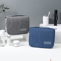 Large Capacity Travel & Business Makeup Organizer Bag - Durable Polyester, Wet & Dry Separation Design, Multiple Compartments for Cosmetics, Toiletries, And Accessories, Ideal for And Women, Travel Organizer|Sleek Organizer|D