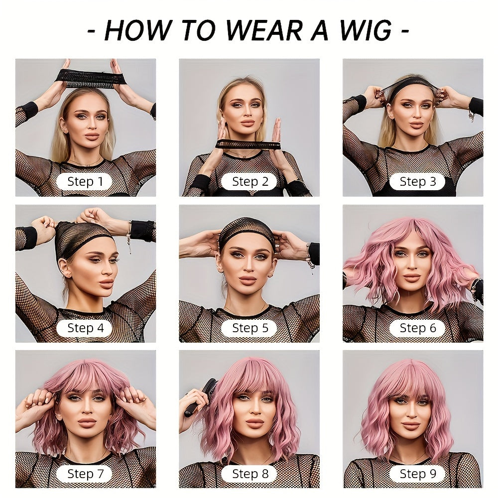 Highlight Long Curly Wavy Wig Synthetic Wig Beginners Friendly Heat Resistant Elegant For Daily Use Wigs For Women