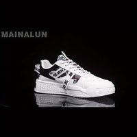 Mainalun Men'S Non-Slip Platform Sneakers - Stylish Low-Top Skate Shoes For Outdoor Adventures & Casual Wear, Breathable Fabric Lining, Durable Pvc Sole Mens Shoes Shoes For Men