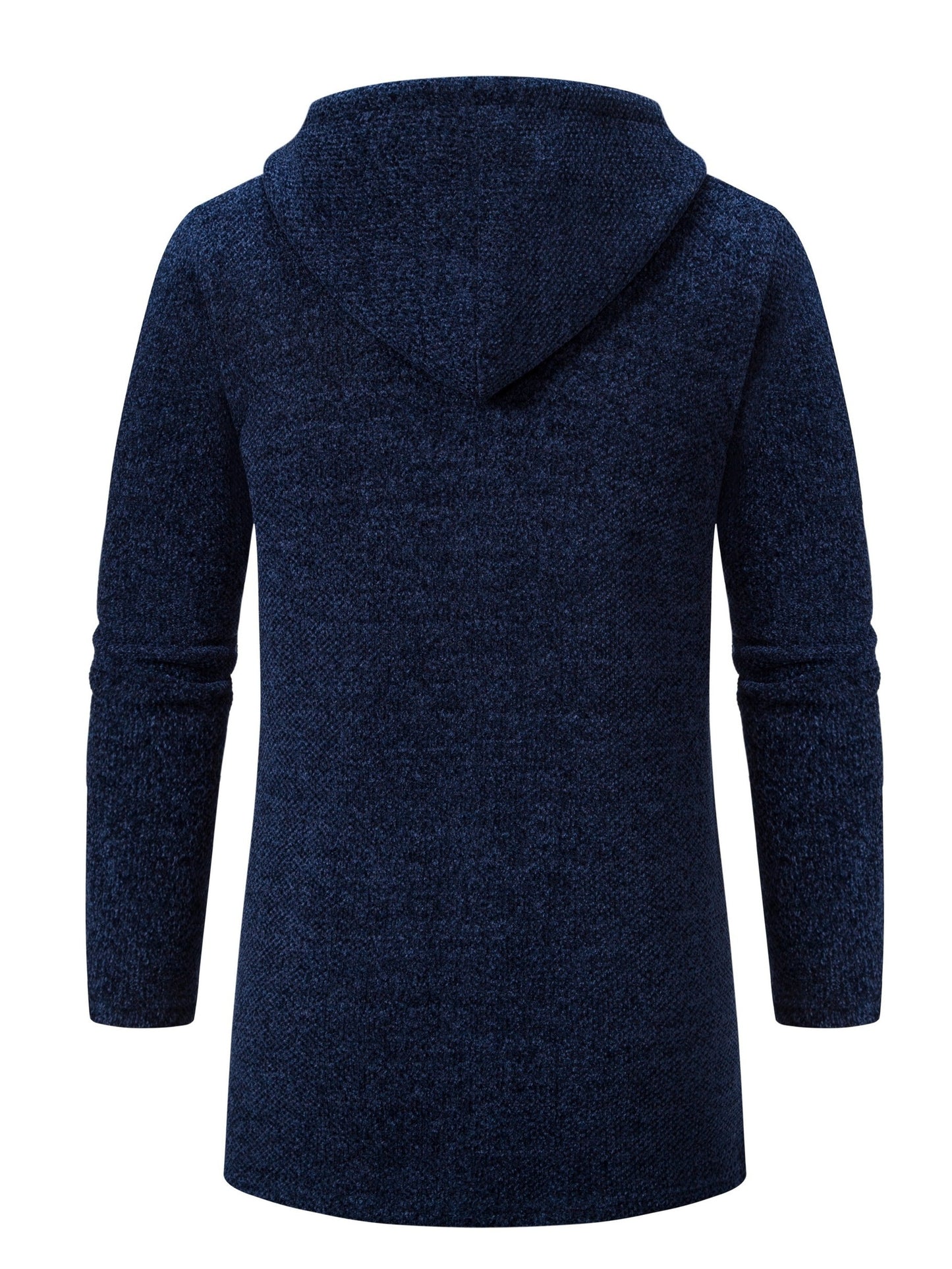 Men's Autumn And Winter Plush Thick Warm Mid Length Hooded Cardigan Best Sellers