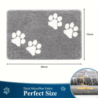 Indoor Doormat Entryway Door Mat, Non Slip Absorbent Mud Trapper Mats, Low-Profile Inside Floor Mats, Soft Washable Small Mats Door