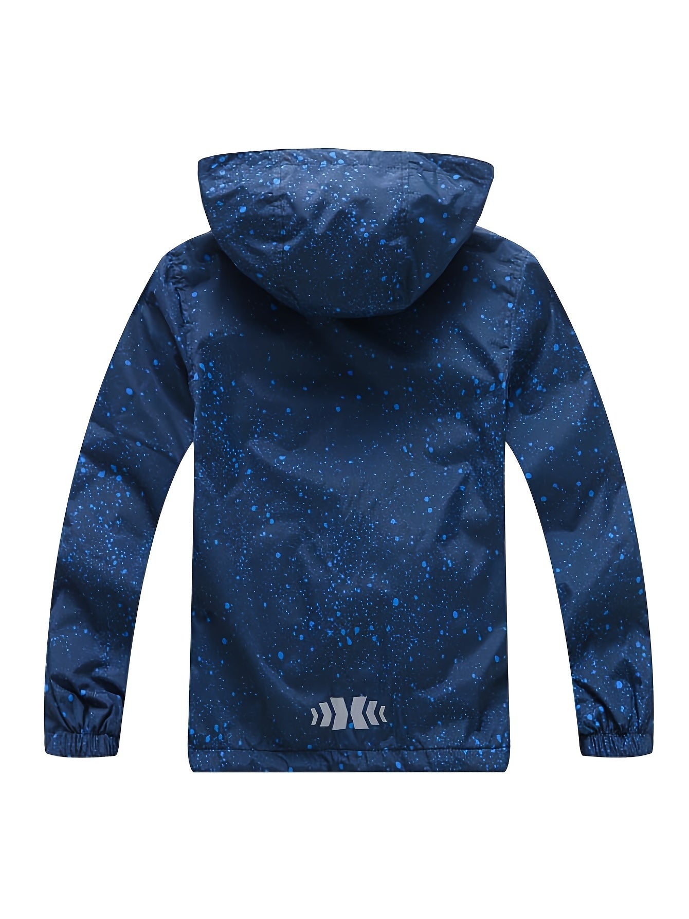 [Windproof Reflective Boys' Jacket] [Popular Choice] Boys' Reflective Windproof Jacket with Fleece Lining, Hooded Long Sleeve Casual Coat for Fall/Winter