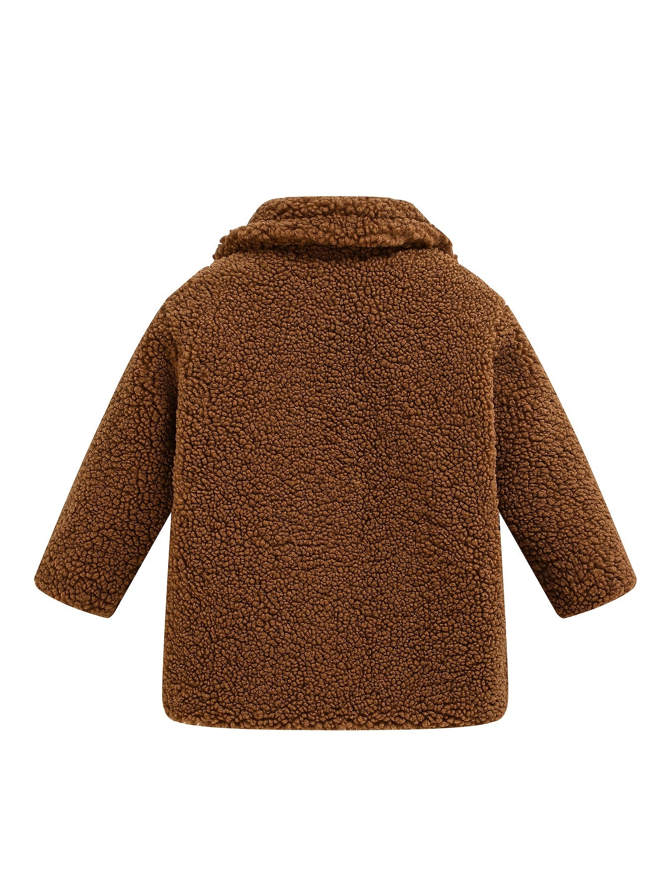 JOMAKE Girls' Winter Coat - Pastel Pink & Ombre Jacket with Button Front Closure, Soft Fleece-Lined Lapel Collar, Non-Stretchy Fabric for Everyday & Formal Events, Long Sleeve Casual Outerwear for School, Travel - Cute Korean