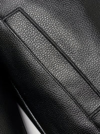 Full Zip Up PU Jacket, Men's Casual Windbreaker Jacket Faux Leather Coat Lapel Coat For Spring Autumn