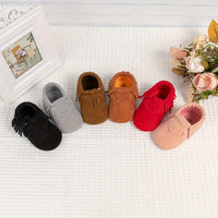Adorable Tassel Moccasin Shoes for Baby Girls - Soft Sole, Lightweight